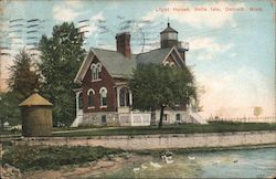 Light House - Belle Isle Postcard