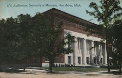 Hill Auditorium - University of Michigan Postcard