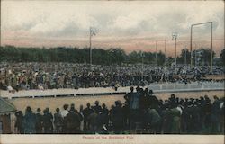 People at the Brockton Fair Postcard