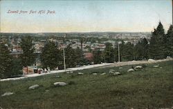 Lowell From Fort Hill Park Massachusetts Postcard Postcard Postcard