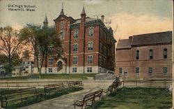 Old High School Postcard