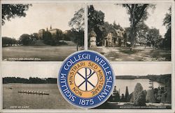 Wellesley College Views Postcard