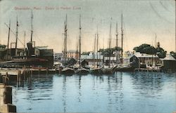 Boats in Harbor Cove Gloucester, MA Postcard Postcard Postcard