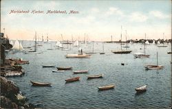 Marblehead Harbor Massachusetts Postcard Postcard Postcard