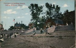 Entrance to Bathing Beach, Salem Willows Postcard