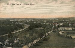 Bird's Eye View of Millbury Postcard