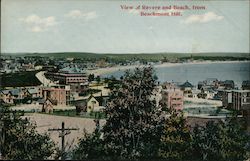 View of Revere and Beach from Beachmont Hill Postcard