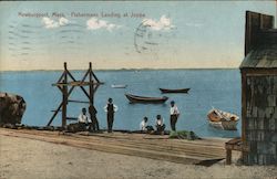 Fishermans Landing at Joppa Postcard