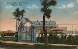 Swimming Pool & Entrance Postcard