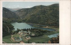 View From Mt. Abenaki Showing The Balsams, Lake Gloriette and Dixville Notch Postcard