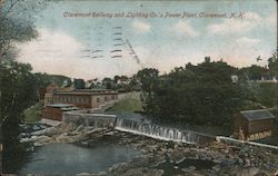 Claremont Railway and Lighting Co.’s Power Plant Postcard