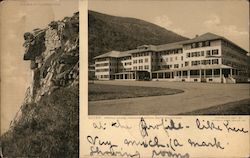 Old Man of the Mountain and Profile House Postcard