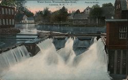 Water Scene, Winnepesaukee River Postcard