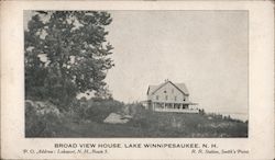 Broad View House Lake Winnipesaukee, NH Postcard Postcard Postcard