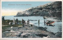 Fishing boats arriving Hermanus, South Africa Postcard Postcard Postcard