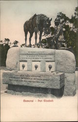 Memorial - Port Elizabeth South Africa Postcard Postcard Postcard