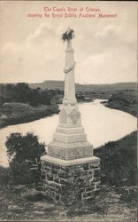 The Tugela River, Showing the Royal Dublin Fusiliers Monument Colenso, South Africa Postcard Postcard Postcard