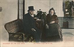 Late President Kruger and his wife South Africa Postcard Postcard Postcard