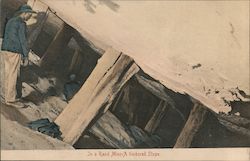 In a Rand Mine- A Timbered Slope Johannesburg, South Africa Postcard Postcard Postcard