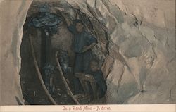 In a Rand Mine - A drive Postcard