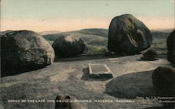 Grave of the late Hon. Cecil J. Rhodes Matapos, Rhodesia (Zimbabwe) Africa Postcard Postcard Postcard