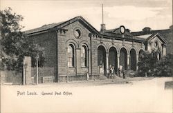 General post office Port Louis, Mauritius Africa Postcard Postcard Postcard