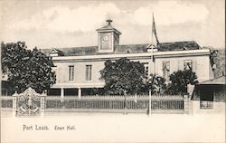 View of Town Hall Port Louis, Mauritius Africa Postcard Postcard Postcard