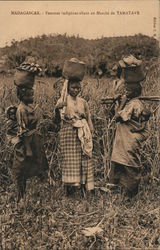 Indigenous Women Going to the Tamatave Market Madagascar Africa Postcard Postcard Postcard