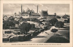 Grand Juma Masjid of Delhi, Built by Shah Jahan India Postcard Postcard Postcard