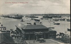 Colombo Harbour & Landing Jetty Postcard