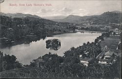 Kandy, from Lady Horton's Walk Sri Lanka (Ceylon) Southeast Asia Postcard Postcard Postcard