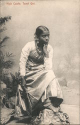 High Castle, Tamil Girl Sri Lanka Southeast Asia Postcard Postcard Postcard