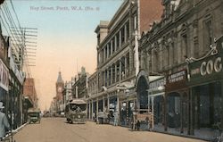 Looking Along Hay Street, W.A. Perth, Australia Postcard Postcard Postcard