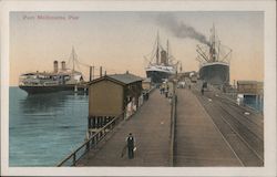 Port Melbourne Pier Australia Postcard Postcard Postcard