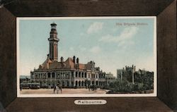 Fire Brigade Station Postcard