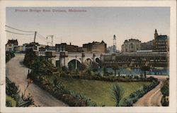 Princes Bridge From Domain Melbourne, Australia Postcard Postcard Postcard