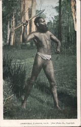 Aboriginal Warrior New South Wales DARWIN, Australia Postcard Postcard Postcard