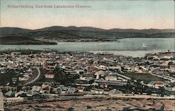 Town Looking East from Landsdowne Crescent, Tasmania Postcard