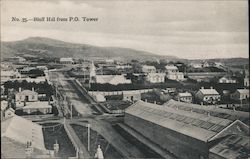 View of Town From P.O. Tower Bluff Hill, New Zealand Postcard Postcard Postcard