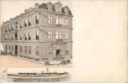 View of Wright's Hotel Postcard