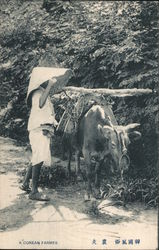 A Korean farmer Postcard