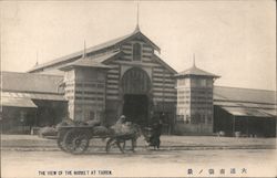 The view of the market at Tairen Postcard