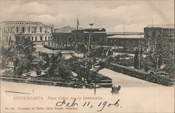 Plaza Colon con la Intendencia Antofagasta, Chile Postcard Postcard Postcard