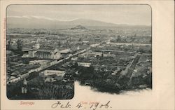 General View of Santiago Postcard