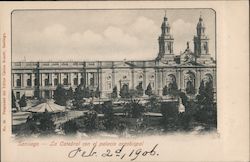 La Catedral con el palacio arzobispal Postcard