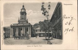 Iglesia del Espiritu Santo Valparaiso, Chile Postcard Postcard Postcard