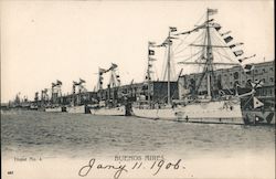 Docked ships Buenos Aires, Argentina Postcard Postcard Postcard