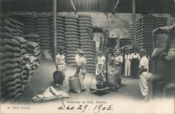 Inside a Coffee Warehouse São Paulo, Brazil Postcard Postcard Postcard