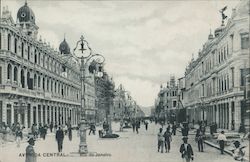 Avenida Central Rio de Janeiro Postcard