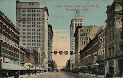 First Avenue East from 19th Street Birmingham, AL Postcard Postcard Postcard